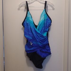 Miracle Brands Blue Gradient Women's Swimsuit (J410)